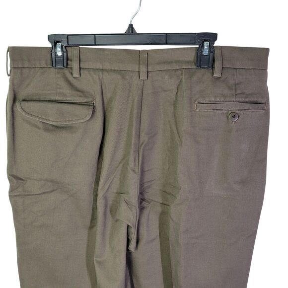 Savane Moves with You Mens Size 38x32 Brown Solid Chino Pants - Picture 10 of 11